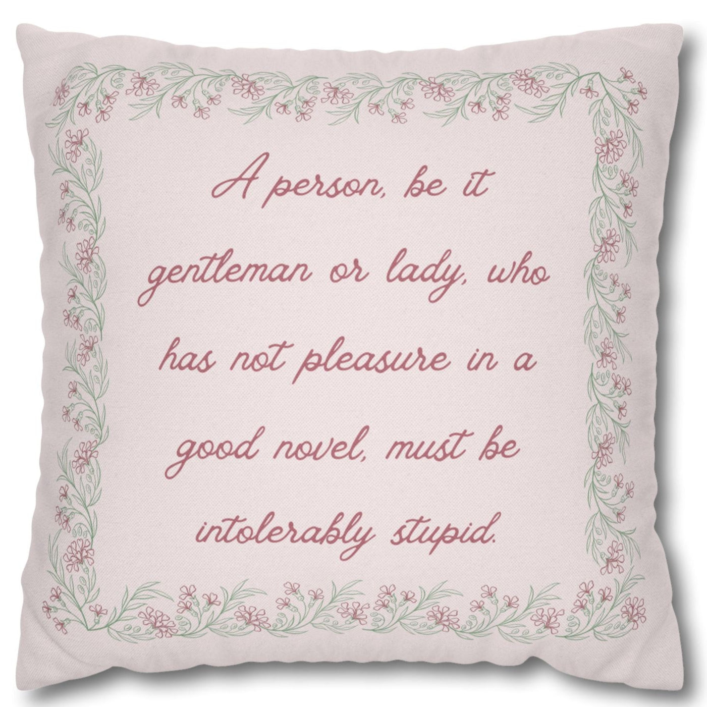 Pillowcase – Northanger Abbey No.2 – "Novel Lover"