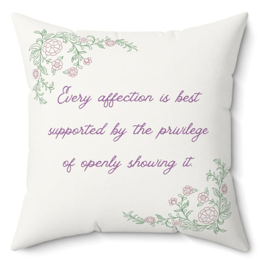 Throw Pillow – Persuasion No.1 – "Affection"