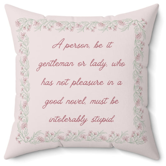 Throw Pillow – Northanger Abby No.2 – "Novel Lover"