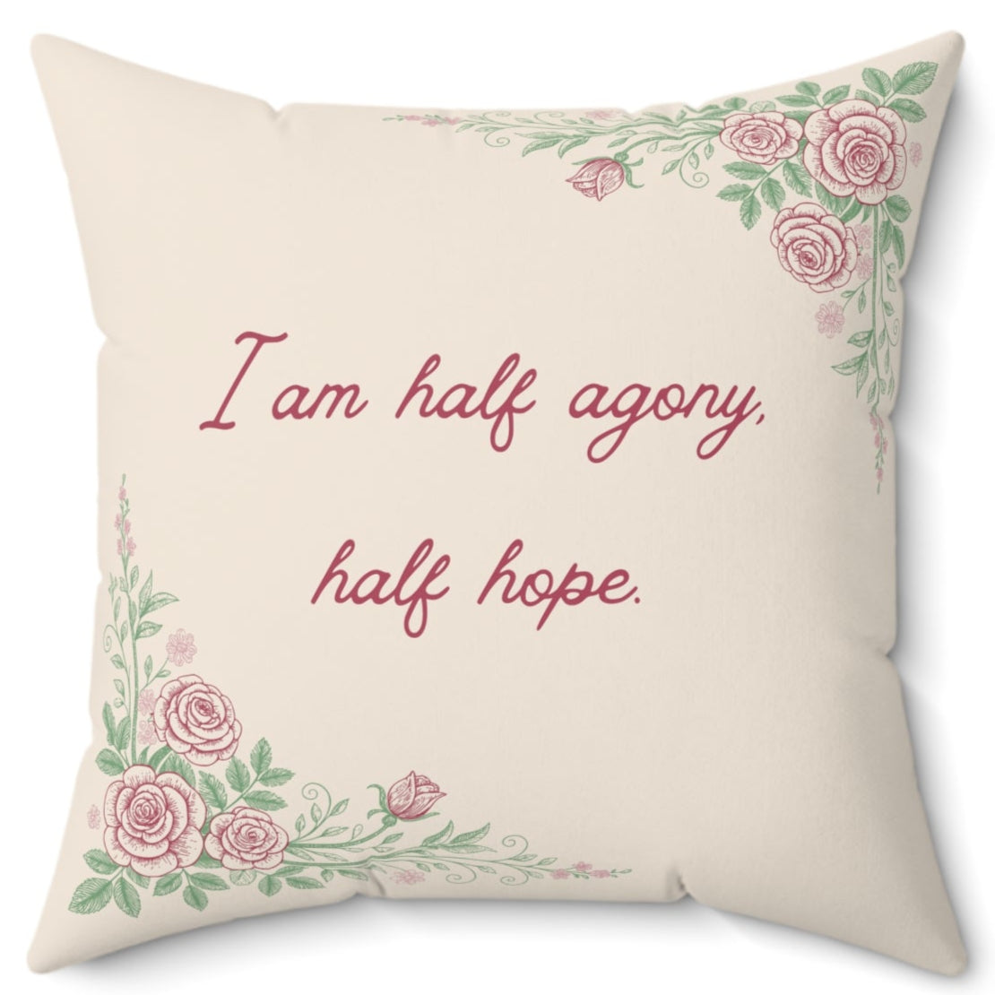 Throw Pillow – Persuasion No.2 – "Half Agony"