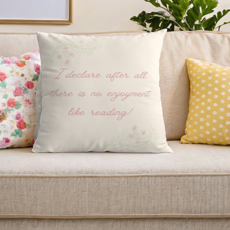 Pillowcase – Pride & Prejudice No.1 – "Reading Joy"