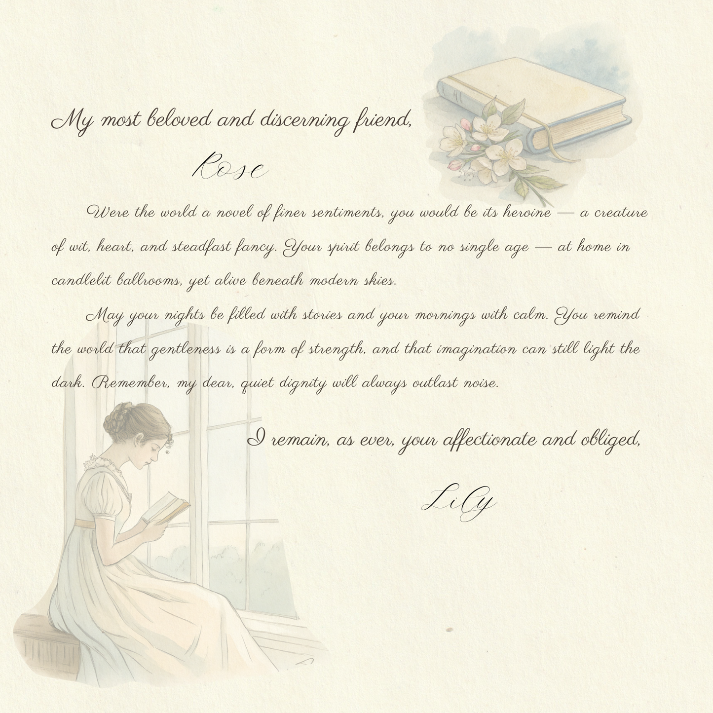 Modern Heroine — Personalized Regency Letter Wall Art