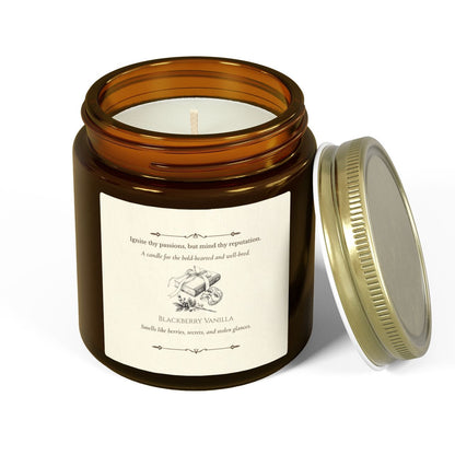 “Ignite thy passions, but mind thy reputation.” Scented Candle