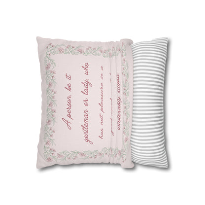 Pillowcase – Northanger Abbey No.2 – "Novel Lover"