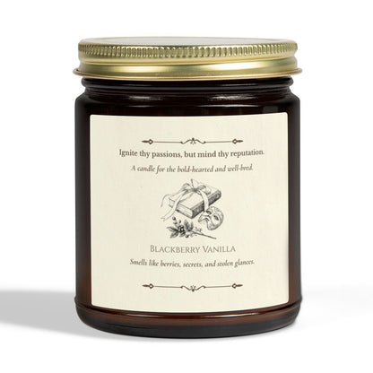 “Ignite thy passions, but mind thy reputation.” Scented Candle