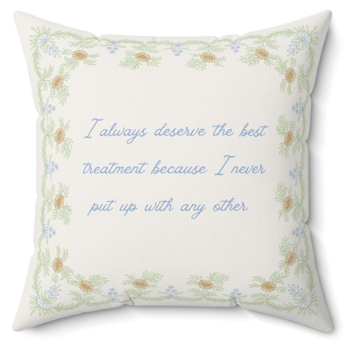 Throw Pillow – Emma No.2 – "Best Treatment"
