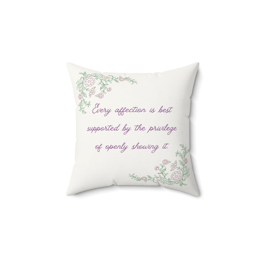 Throw Pillow – Persuasion No.1 – "Affection"