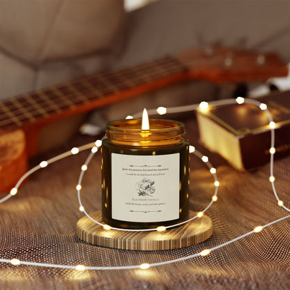 “Ignite thy passions, but mind thy reputation.” Scented Candle