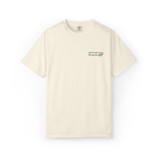 Unapologetically Romantic. Embroidered Statement T-shirt.
