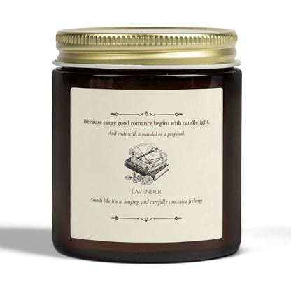 "Because every good romance begins with candlelight" Scented Candle