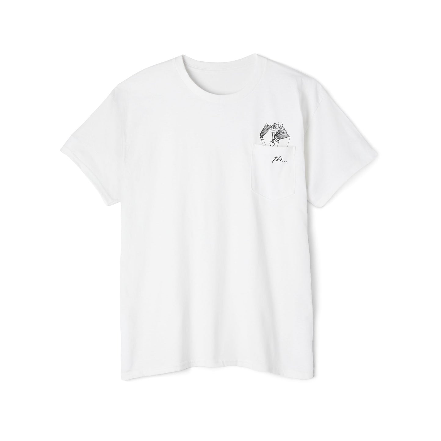 TBR Printed Pocket T-shirt for Readers.
