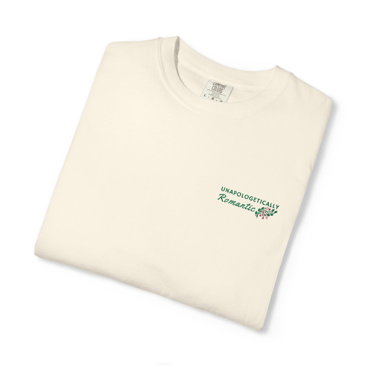 Unapologetically Romantic. Embroidered Statement T-shirt.