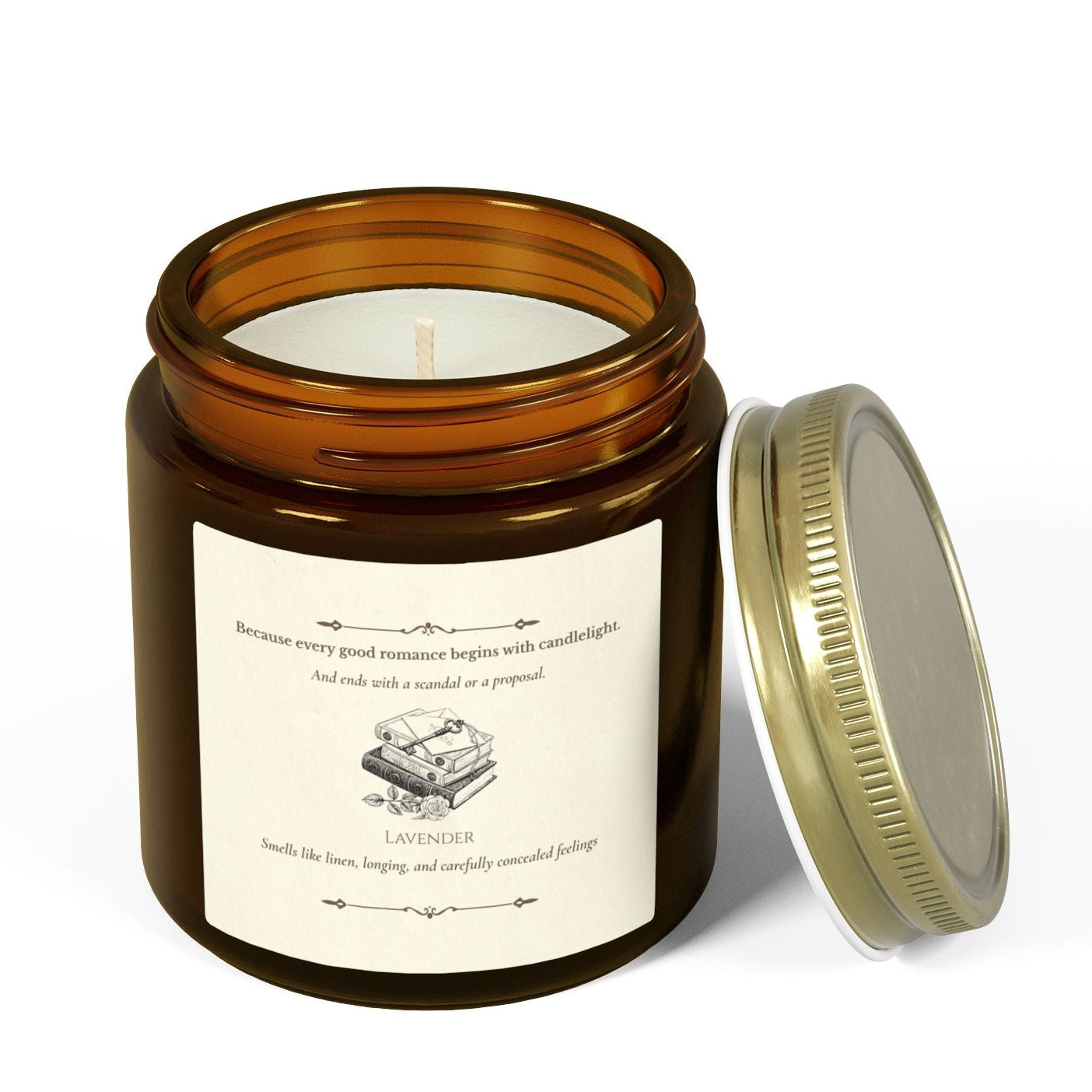 "Because every good romance begins with candlelight" Scented Candle
