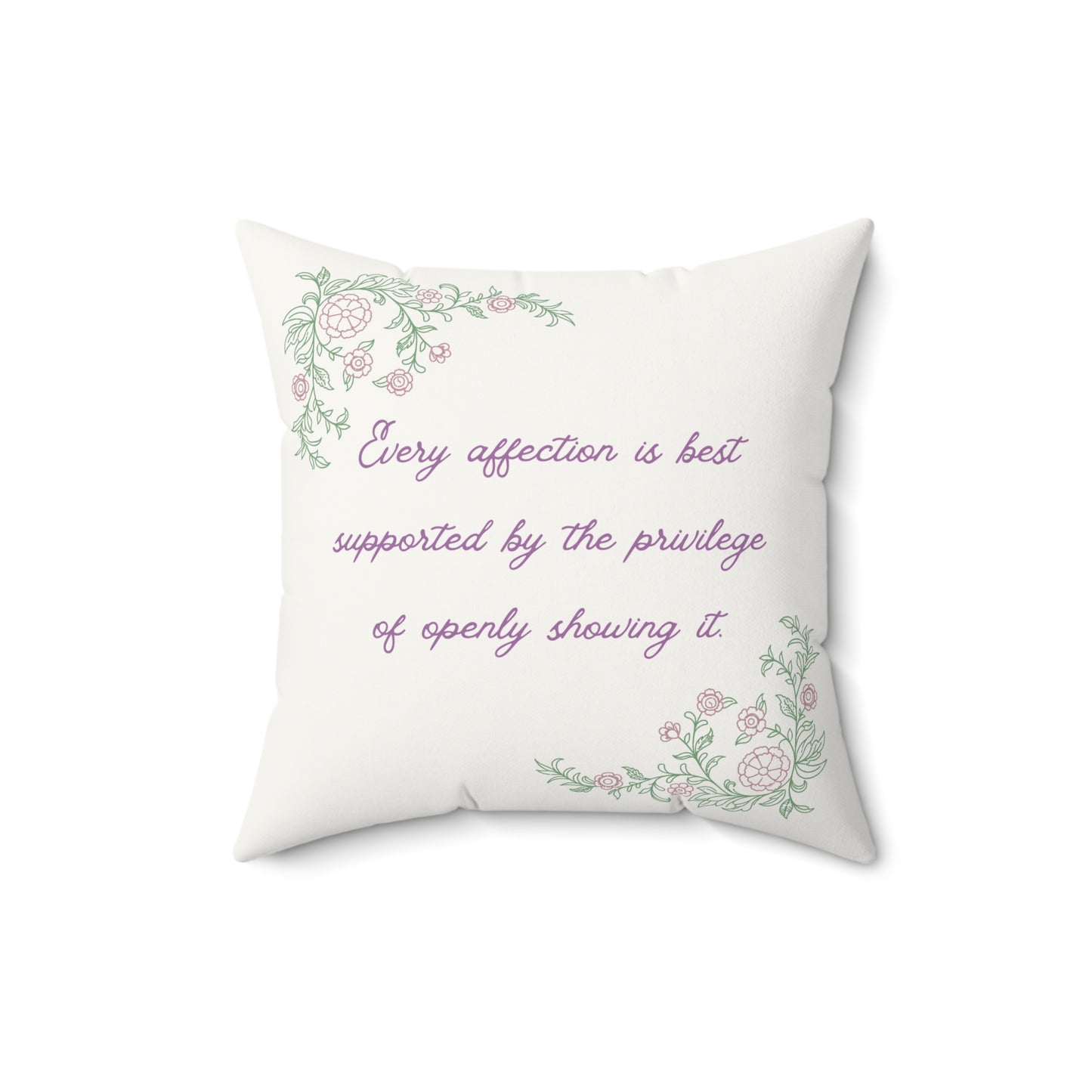 Throw Pillow – Persuasion No.1 – "Affection"