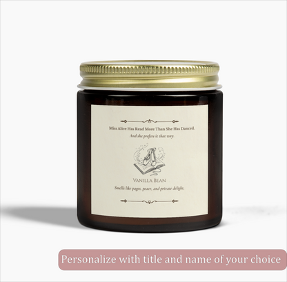 “Miss [Name] has read more...” Personalized Candle
