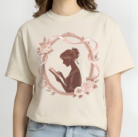 The Bibliophile’s Cameo. A Vintage Graphic T-shirt.